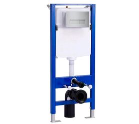 Инсталляция для унитаза hans h5108-0201 с клавишей смыва хром в Алматы фото № 1