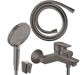 Комплект смесителя для ванны hansgrohe talis e 71740340, цвет черный хром в Алматы фото № 1