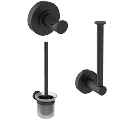 Набор аксессуаров для ванной ideal standard iom a9246xg черный матовый в Алматы фото № 1