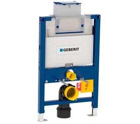 Инсталляция geberit duofix 111.003.00.1 для подвесного унитаза, 82 см, со смывным бачком скрытого монтажа omega 12 см в Алматы фото № 1