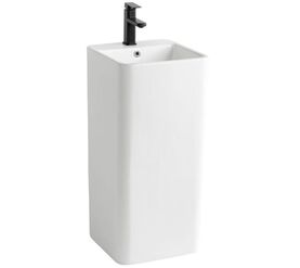 раковина напольная hans 2004hs 40x40x85см, белая в Алматы фото № 1