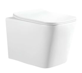 унитаз подвесной hans 2303hs, безободковый, белый в Алматы фото № 1