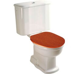 унитаз напольный vitra efes/aria 6285b003-0075 с деревянной крышкой (комплект) в Алматы фото № 1