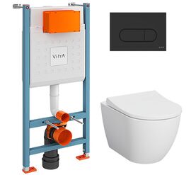 унитаз с инсталляцией 5в1 vitra mia round 7510b003-0075 800-1874/740-2211 в Алматы фото № 1