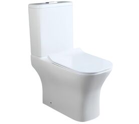 унитаз напольный hans 8502hs, tornado quiet, безободковый, белый в Алматы фото № 1