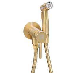 Гигиенический душ hans h16.4308 сатин золотой в Алматы фото № 1