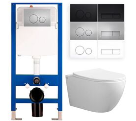 унитаз с инсталляцией 5в1 hans h2281tqhs h5108-0xxx в Алматы фото № 1