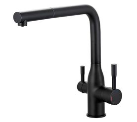 смеситель для кухни hans h825.033 черный в Алматы фото № 1