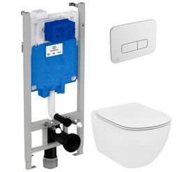 унитаз с инсталляцией 5в1 ideal standard tesi prosys t007901 r046367 r0123aa, хром в Алматы фото № 1