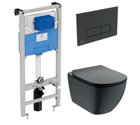 унитаз с инсталляцией 5в1 ideal standard tesi t0079v3 r020467 r0121a6 в Алматы фото № 1