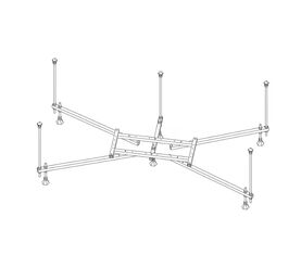 Каркас для ванн vitra neon 170x75, 180x80, 59999991002 в Алматы фото № 1