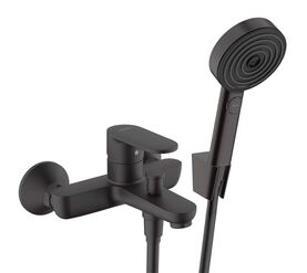 смеситель для ванны hansgrohe vernis blend 71440670 с лейкой pulsify select s 24303670 в Алматы фото № 1