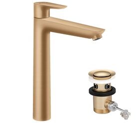 смеситель для раковины hansgrohe talis e 71716140, бронза в Алматы фото № 1