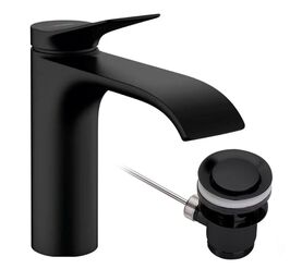 смеситель для раковины hansgrohe vivenis 75020670 черный матовый в Алматы фото № 1