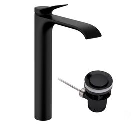 смеситель для раковины hansgrohe vivenis 75040670 черный матовый в Алматы фото № 1