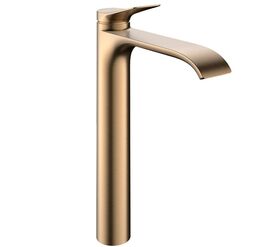 Высокий смеситель для раковины hansgrohe vivenis 75044140, бронза матовый в Алматы фото № 1