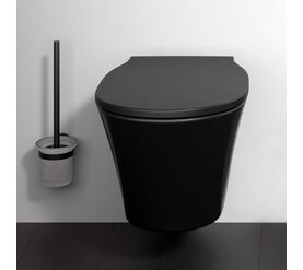 унитаз подвесной ideal standard connect air e2288v3 безободковый, черный матовый в Алматы фото № 1