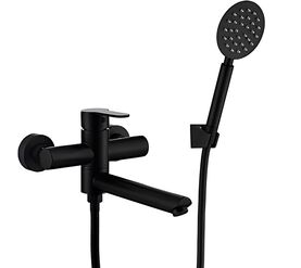 смеситель для ванны frap f32801-6, однорычажный, черный в Алматы фото № 1