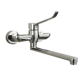 смеситель мгн для раковины hans h19.1201, однорычажный настенный, хром в Алматы фото № 1