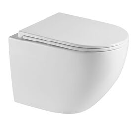 унитаз подвесной hans hs-067tq tornado 3.0, смыв торнадо, 52x36,5, белый в Алматы фото № 1