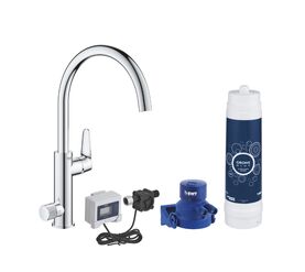 смеситель для кухни grohe baucurve 30386000 с фильтром для очистки воды в Алматы фото № 1