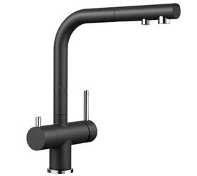 смеситель для кухни blanco fontas ii антрацит (525139) с подключением к фильтру в Алматы фото № 1