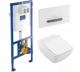 унитаз с инсталляцией 4в1 villeroy&boch venticello 4611rlr1 92216168 в Алматы фото № 1