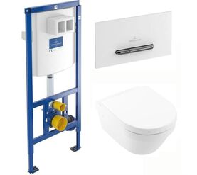 унитаз с инсталляцией 4в1 villeroy&boch architectura 4694hr01 92216168 в Алматы фото № 1