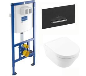 унитаз с инсталляцией 4в1 villeroy&boch architectura 4694hr01 922169d8 в Алматы фото № 1