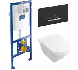 унитаз с инсталляцией 4в1 villeroy&boch o.novo 5660hr01 922169d8 в Алматы фото № 1