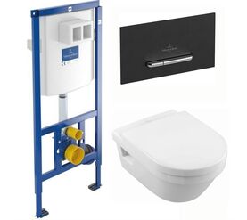 унитаз с инсталляцией 4в1 villeroy&boch architectura 5684 hr 01 922169d8 в Алматы фото № 1