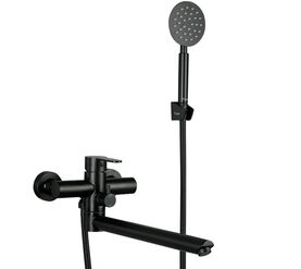 смеситель для ванны frap f22801-6 черный в Алматы фото № 1