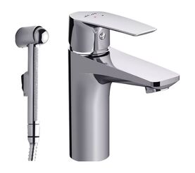 смеситель для раковины am.pm gem f90a03000 с гигиеническим душем в Алматы фото № 1