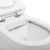 унитаз подвесной aquanet  nova f bl-101n-wht rimlees. тонкая крышка с микролифтом. в Алматы фото № 3