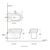 унитаз подвесной aquanet  nova f bl-101n-wht rimlees. тонкая крышка с микролифтом. в Алматы фото № 4