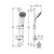 Душевой гарнитур  ideal standard idealrain в9415аа в Алматы фото № 3