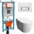 унитаз с инсталляцией 4в1 vitra d-light 5911b003-1086 slim lift 762-5800-01 740-0680 в Алматы фото № 1