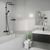 Душевая система hansgrohe vernis shape 240 26900670 с термостатом, изливом для ванны, черная в Алматы фото № 2