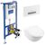 унитаз с инсталляцией 5в1 villeroy&boch subway 3.0 4670t001 viconnect 92242700 92216168 9m78s101, белая-хром в Алматы фото № 1