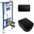 унитаз с инсталляцией 5в1 villeroy&boch viclean-i100 v0e100s0 viconnect 92242700 922490an, черная в Алматы фото № 1