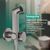 Гигиенический душ hansgrohe bidette s 29232340 в комплекте со скрытой частью 29235180, черный хром в Алматы фото № 2