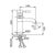 смеситель для раковины frap f1052, однорычажный, хром в Алматы фото № 2