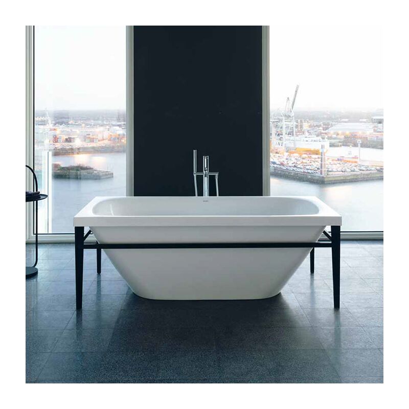 Ванна акриловая duravit xvui 700444000b20000 160 x 80 см отдельностоящая, черный матовый в Алматы фото № 2