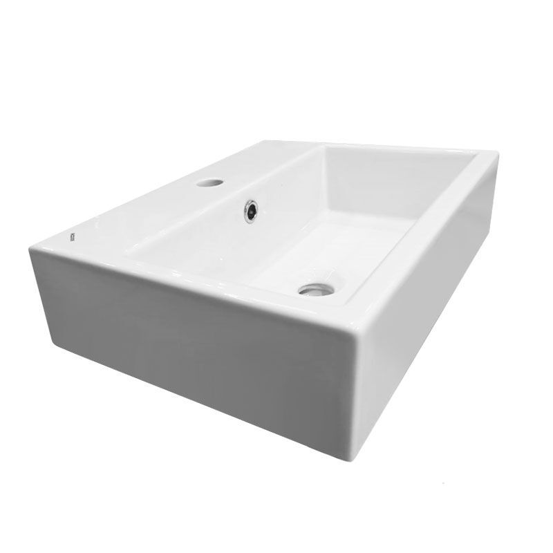 раковина накладная bocchi milano 1302-001-0126 50*37 глянец белый в Алматы фото № 1