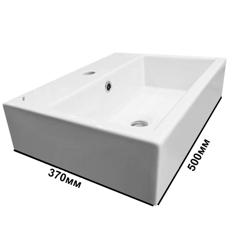 раковина накладная bocchi milano 1302-001-0126 50*37 глянец белый в Алматы фото № 3