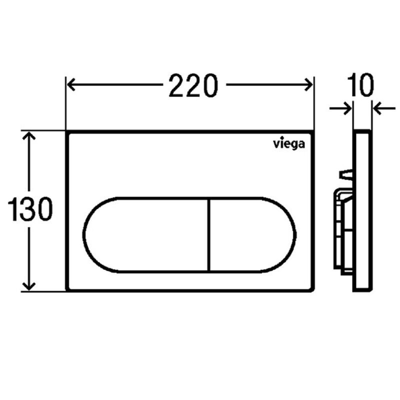 Клавиша смыва viega prevista 773762 visign for life 6, бел в Алматы фото № 2