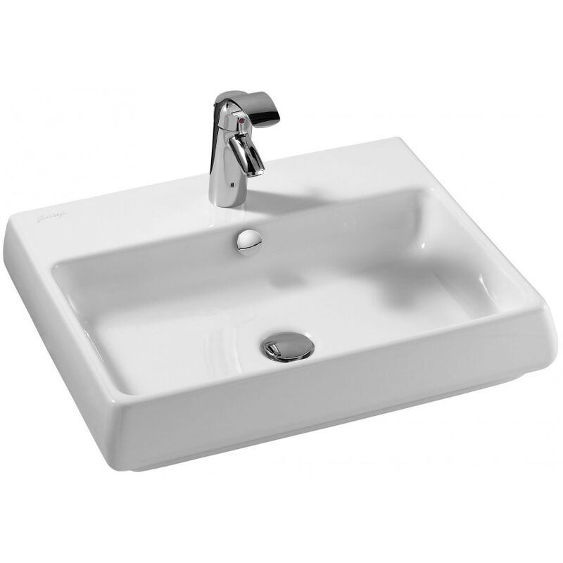 раковина накладная jacob delafon fit e1188-00 60х48см в Алматы фото № 1