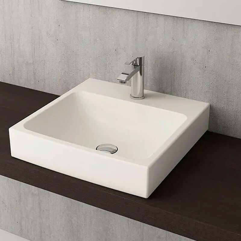 раковина накладная scala bocchi 1077-001-0126 60*48 белый глянец в Алматы фото № 2