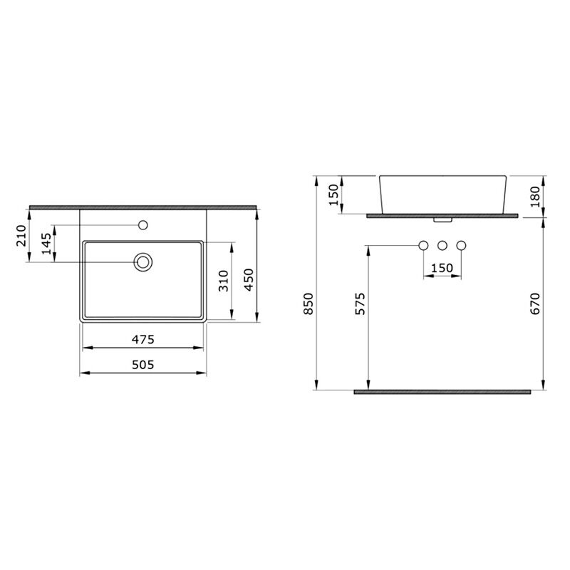 раковина накладная bocchi milano 1216-020-0126 50 см антрацит матовый в Алматы фото № 3