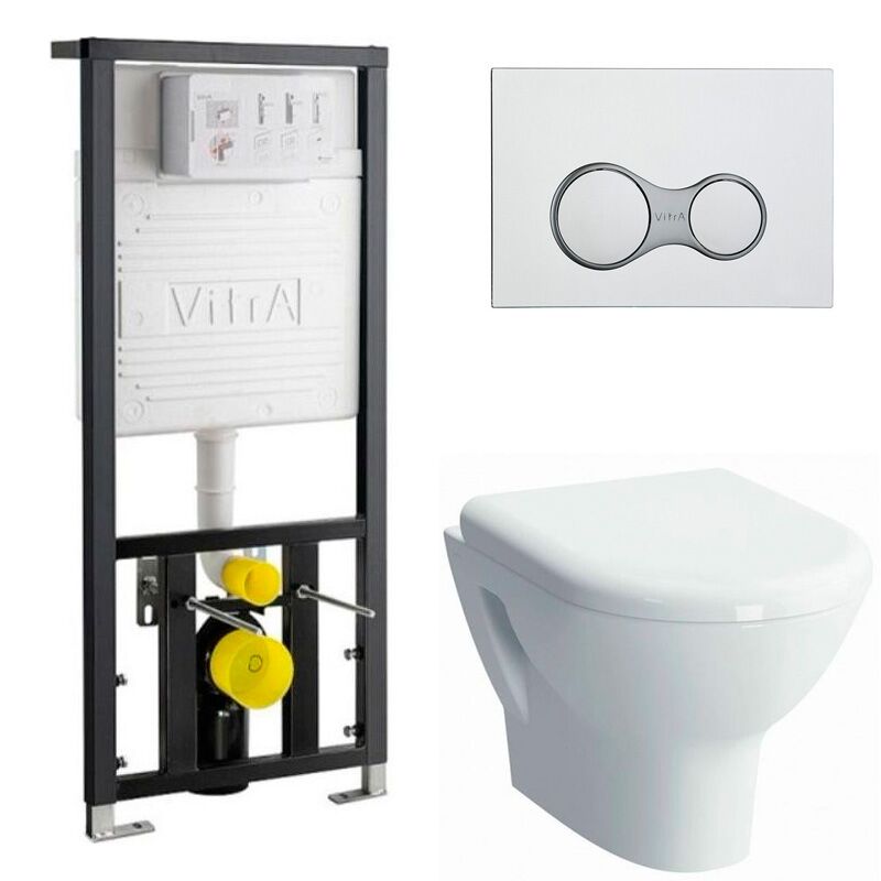 унитаз-биде с инсталляцией 4в1 vitra zentrum 5785b003-0850 742-5800-01 в Алматы фото № 1